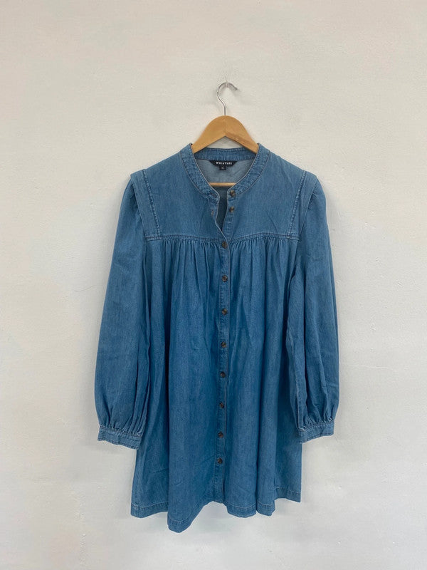 Fabulous Whistles Denim Mini Dress UK18 BS001
