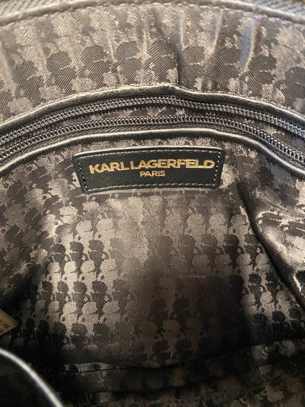 Fabulous Karl Largerfield Bag cross body quilted One Size Black