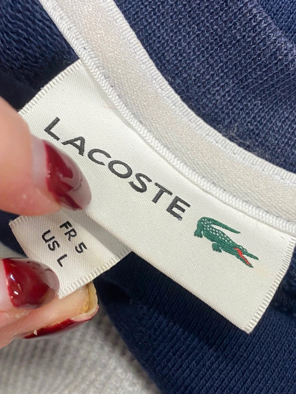 Classic Lacoste Sweater UK L Navy blue casual KB001