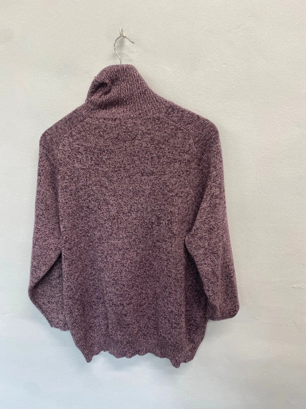 Fabulous FARHI by Nicole Farhi Sweater UK XL Maroon shimmer KB001