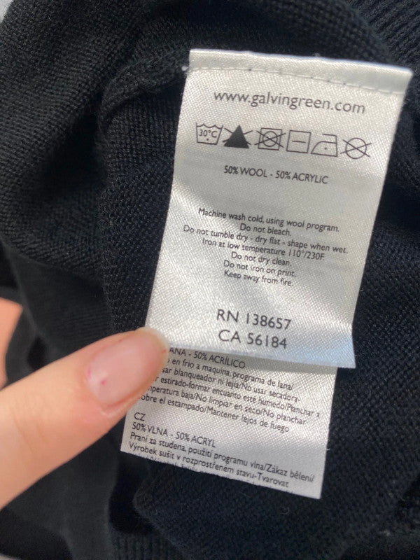 Classic Galvin Green sweater UK L black craigielaw golf club GM143