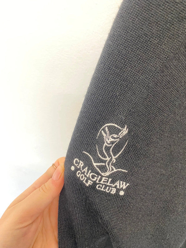 Classic Galvin Green sweater UK L black craigielaw golf club GM143