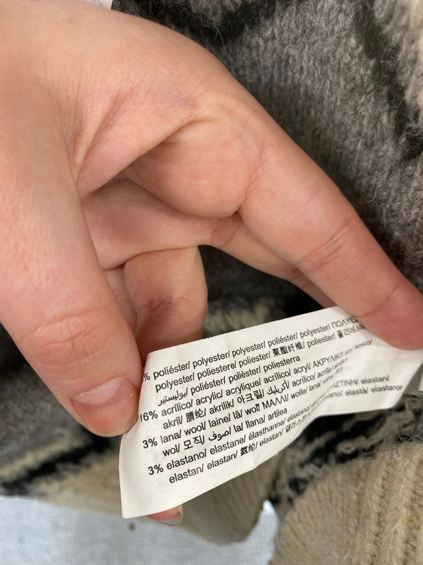 Fabulous Pull & Bear Grey Mix Chunky Cozy Jumper UK M CM007