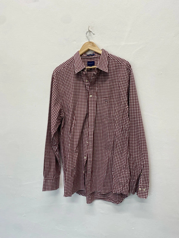 Fabulous Gant broadcloth gingham mens shirt UkXXl HD440