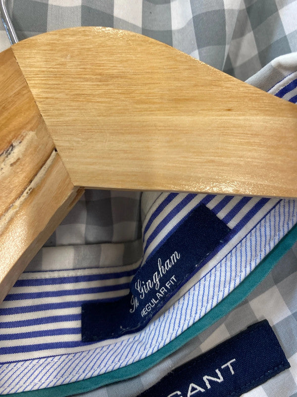 Fabulous Gant The Gingham short sleeve shirt cotton UkXL Mens HD440