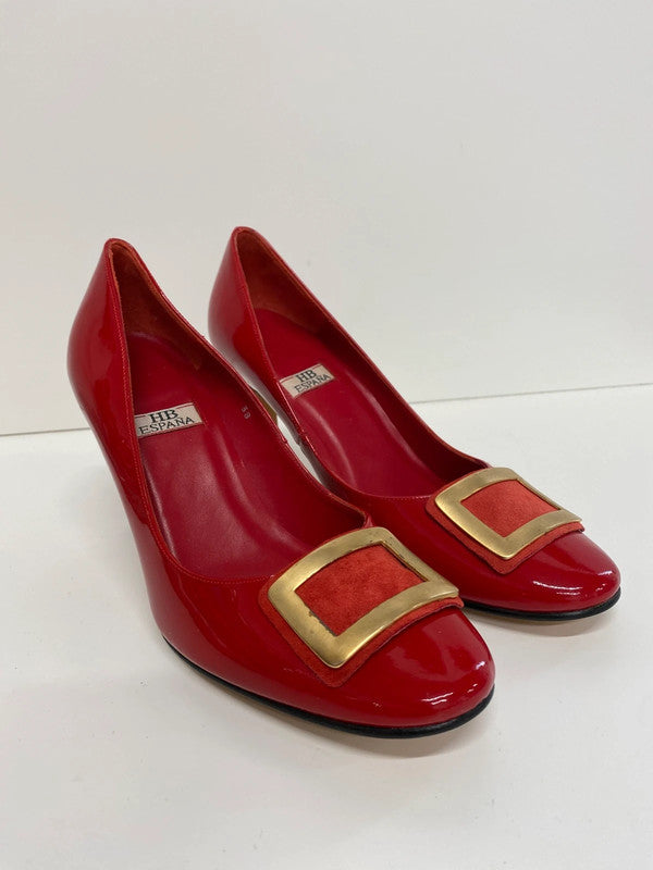 Fabulous HB Espana patent red classic heels Uk5 NR001