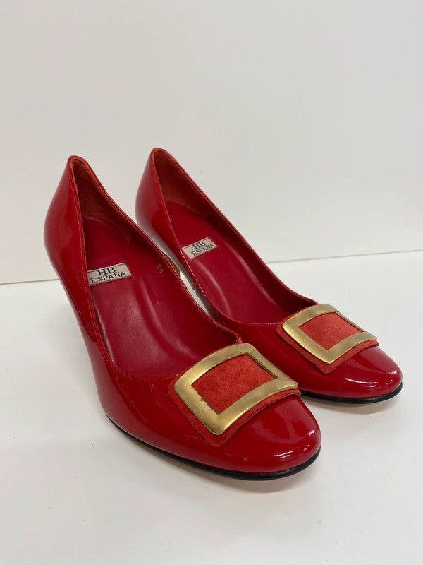 Fabulous HB Espana patent red classic heels Uk5 NR001