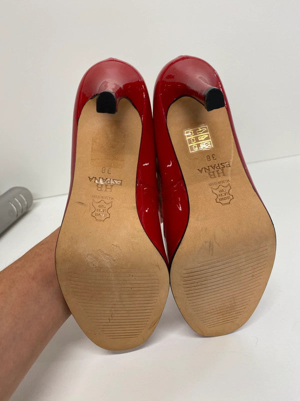 Fabulous HB Espana patent red classic heels Uk5 NR001