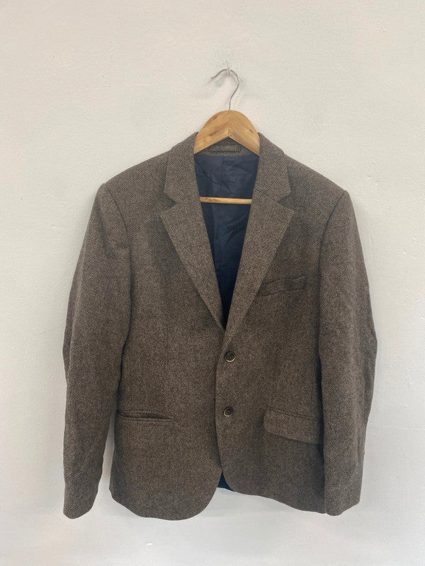 Classic Hackett London Brown Herringbone Blazer 15-16yrs GM143