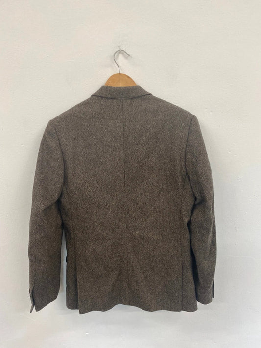 Classic Hackett London Brown Herringbone Blazer 15-16yrs GM143