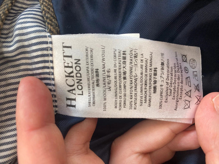 Classic Hackett London Brown Herringbone Blazer 15-16yrs GM143
