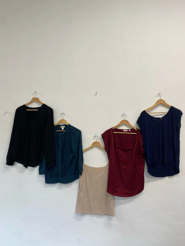 Gorgeous bundle of tops and blouses loft uk L - XL #7 HP001
