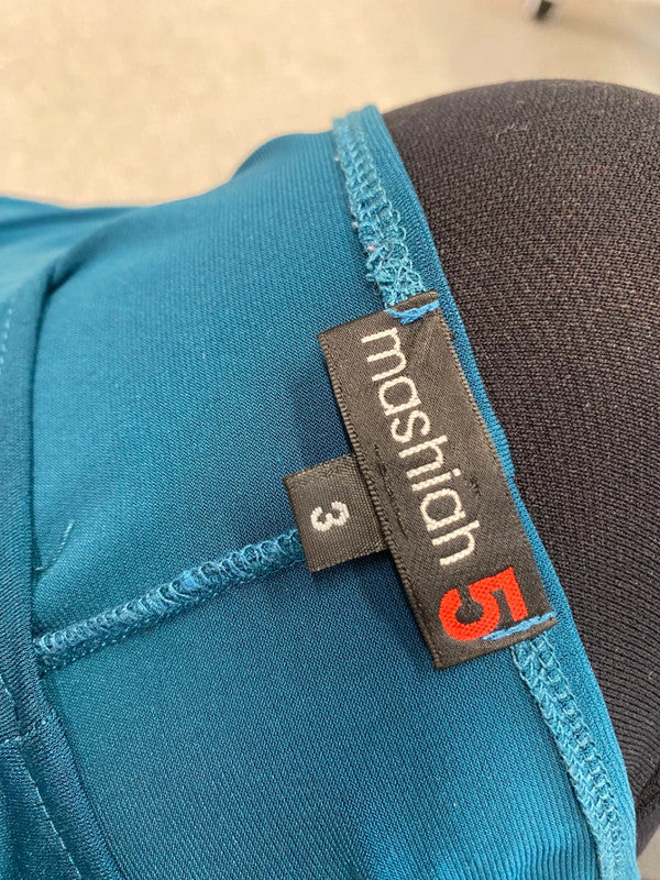 Fabulous Mashiah Dress UK 14 Teal asymetric floaty CE060