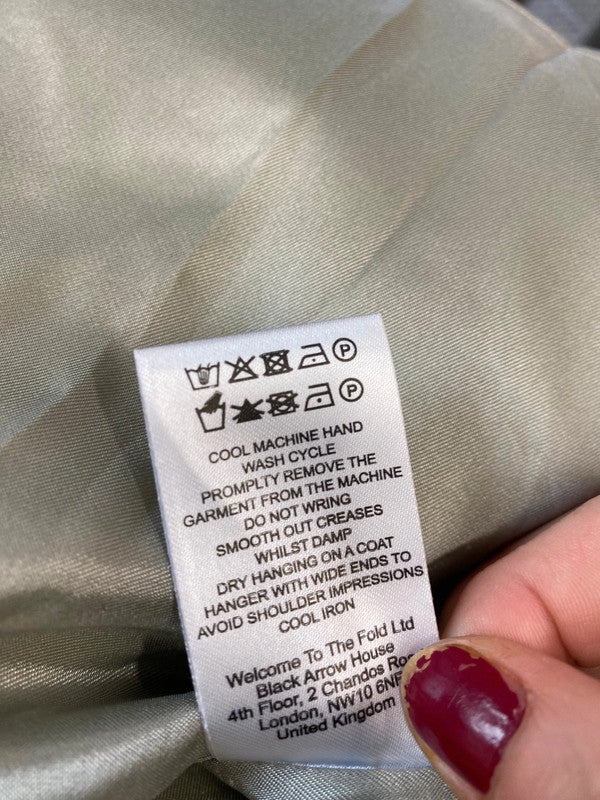 Fabulous The Fold London Ellen Dress Uk14 Olive green midi CE060