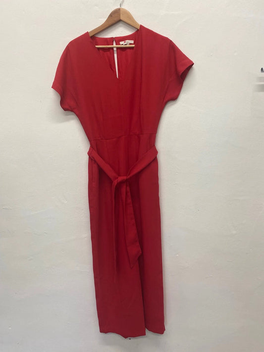Fabulous Boden Jumpsuit Uk8 Tall Raspberry Red chic EC004