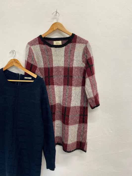 Fabulous duo of knitted dresses papaya tu uk 18 LJ446 #2