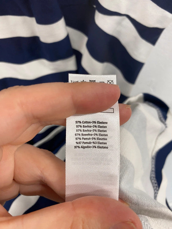 Fabulous F&F Navy Nautical Stripe Belted Mini Dress UK10 LM005