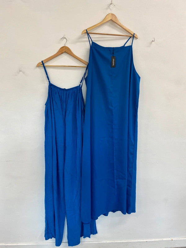 Fabulous Boohoo & Made In Italy Cobalt Blue Outfits Duo UK24 #9 MS008