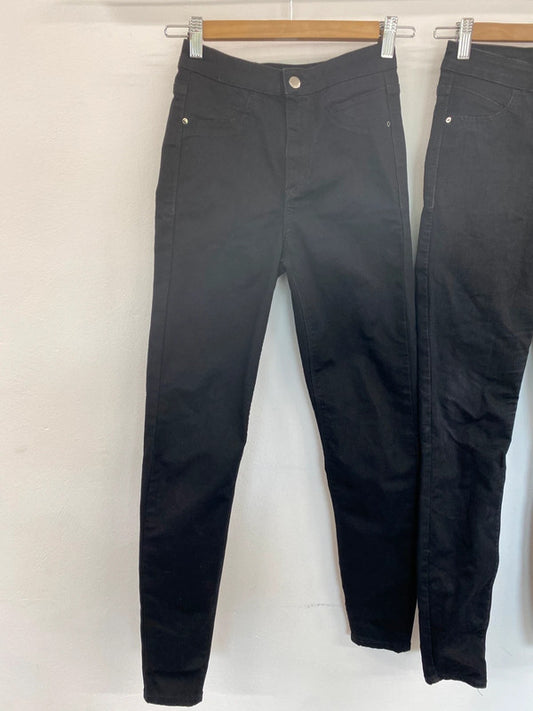 Fabulous River Island Stylish Black Skinny Jeans Trio UK6 #434 KM004