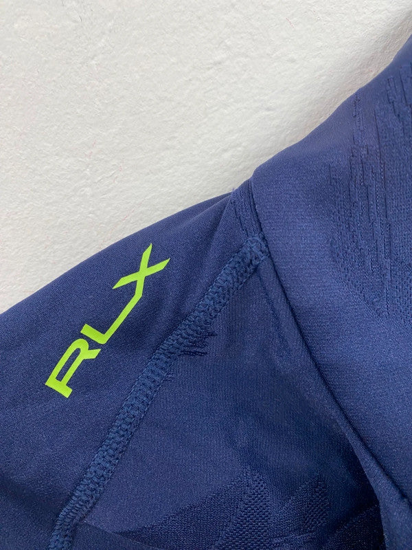 Fabulous RLX Ralph Lauren Navy Sailing Quarter Zip UK S LO442