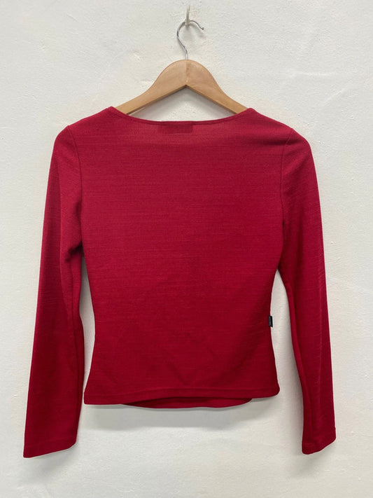 Fabulous Moschino Jeans Vintage Y2K Cherry Red Top UK12 BT001