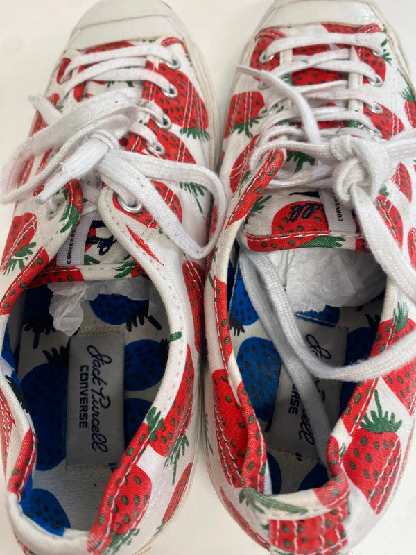 Converse x Marimekko Jack Purcell strawberry Sneakers Uk5.5 White & red KM001