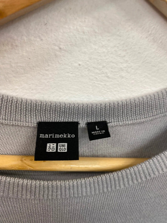 Fabulous marimekko x Uniqlo Monochrome Wool Blend Jumper Dress UK L KM001