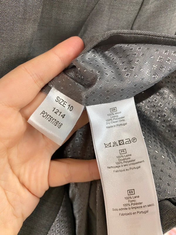 Fabulous TM Lewin Ladies Grey Suit Blazer UK10 LG276