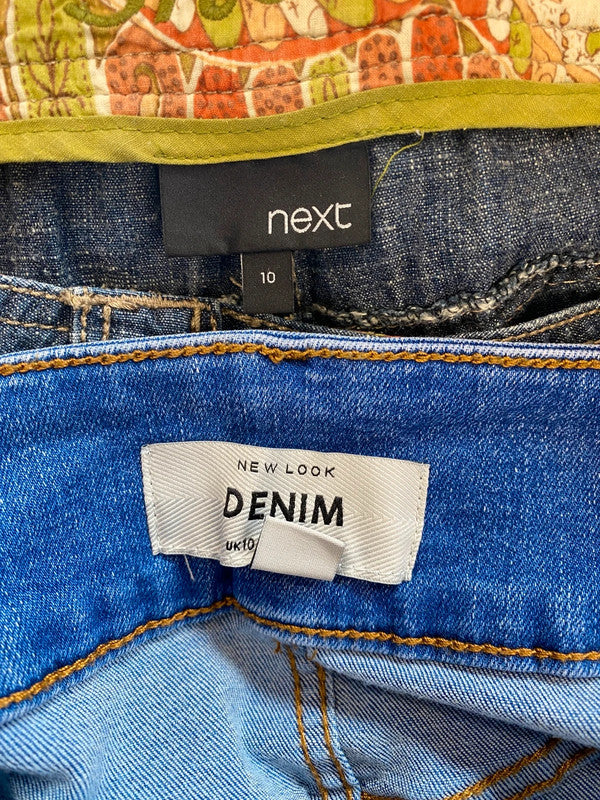 Fabulous New Look & Next Denim Shorts Duo UK10 #10 MH456