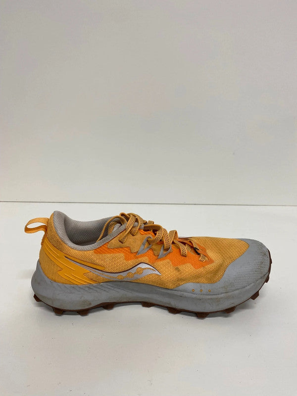 Fabulous Saucony Peregrine 14 Mustard & Grey Trainers UK6 DB457