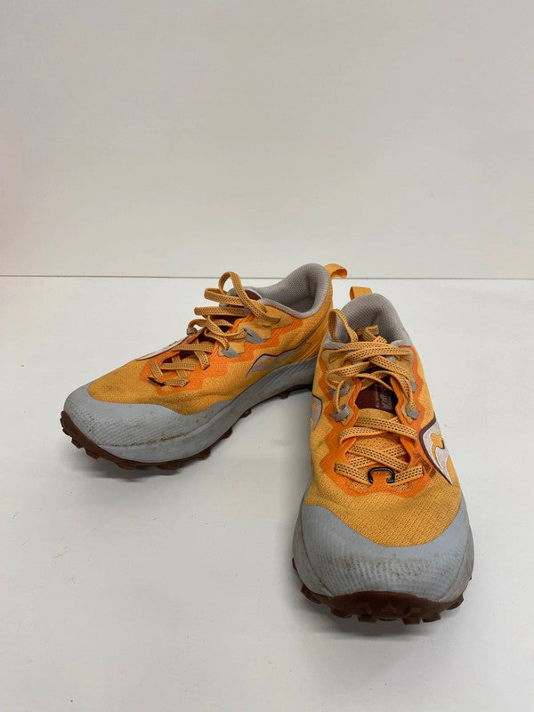 Fabulous Saucony Peregrine 14 Mustard & Grey Trainers UK6 DB457