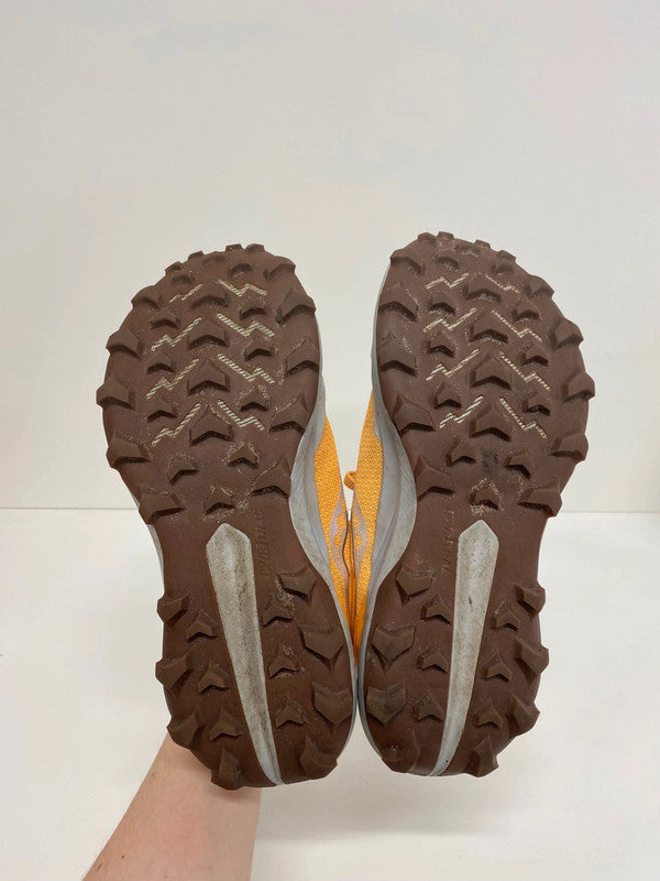 Fabulous Saucony Peregrine 14 Mustard & Grey Trainers UK6 DB457