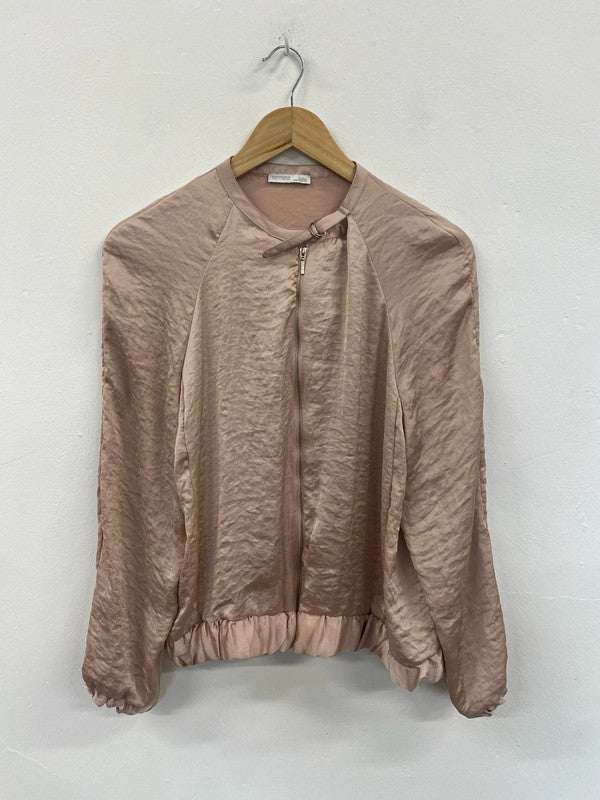 Fabulous Rose blush pink satin bomber UkM lightweight GM143