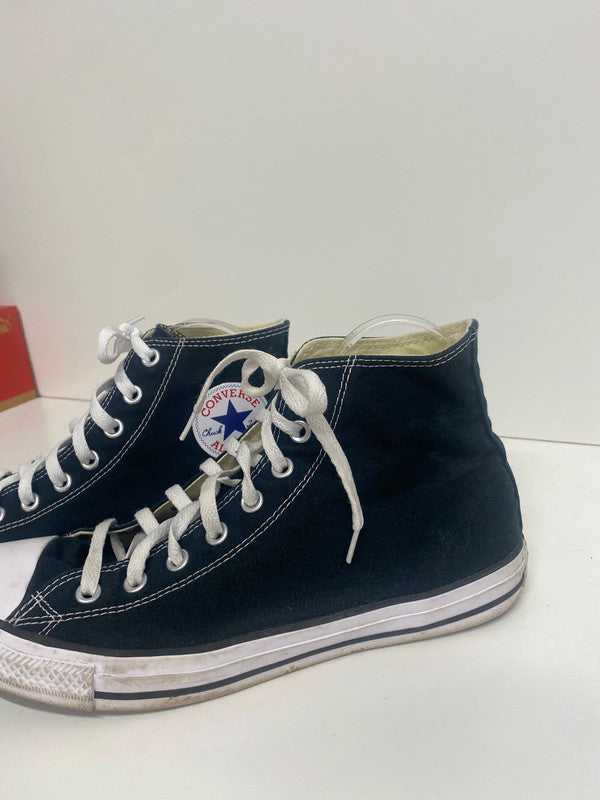 Fabulous Black Converse High tops black Uk10 Chuck Taylor GM143