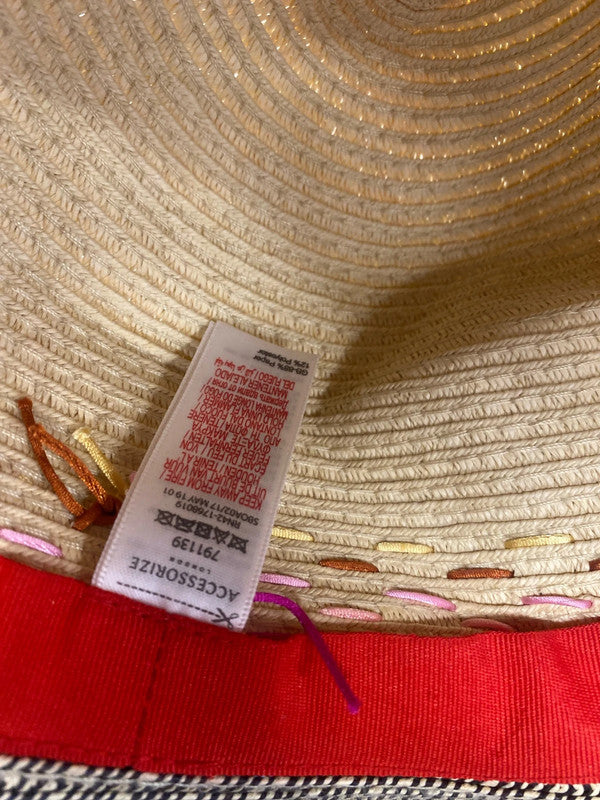 Fabulous Accesorize straw boho summer hat One size GM143