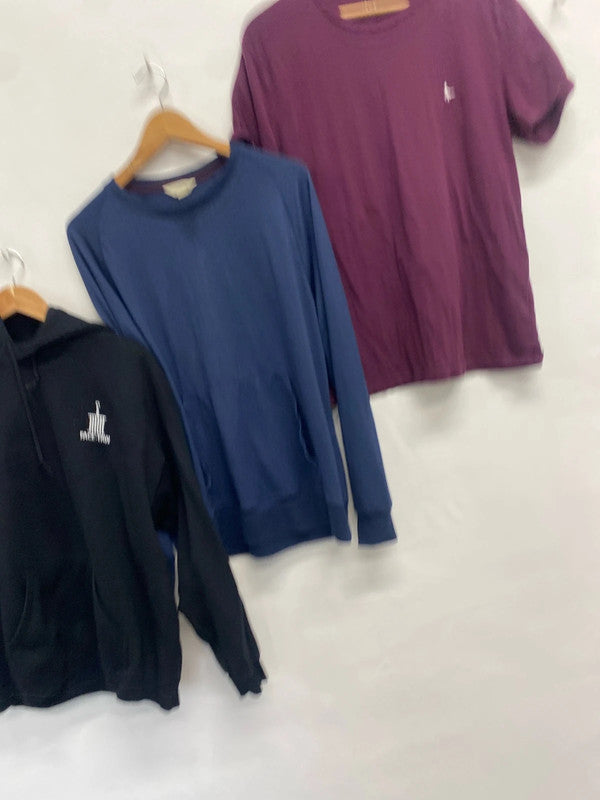 Classic men’s casual bundle hoodie T-shirt jack wills lounge Gildan UK L #62 GM143