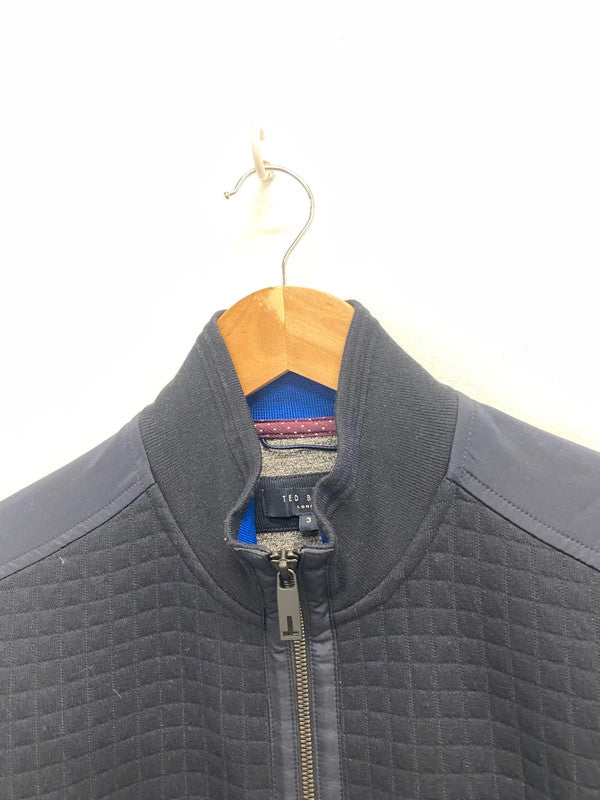 Fabulous Ted Baker Bomber Jacket UK M Navy ZB458