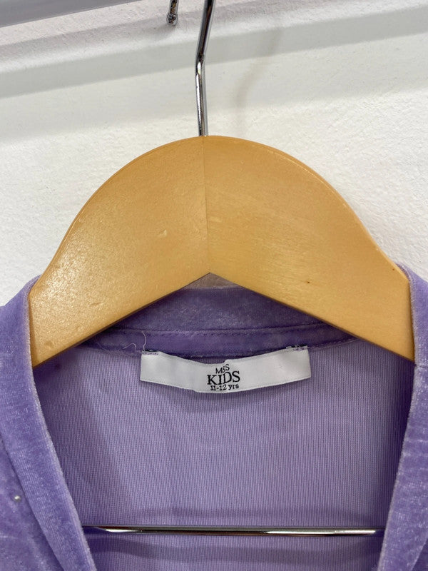 Fabulous duo of Girls sparkly velvet dresses Age 11-12 M&S #27 SW461