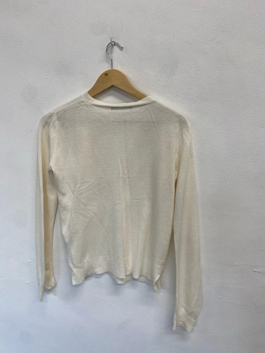 Gorgeous Marks & Spencer cream knit jumper Uk 12 AT002