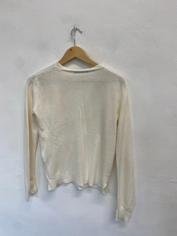 Gorgeous Marks & Spencer cream knit jumper Uk 12 AT002