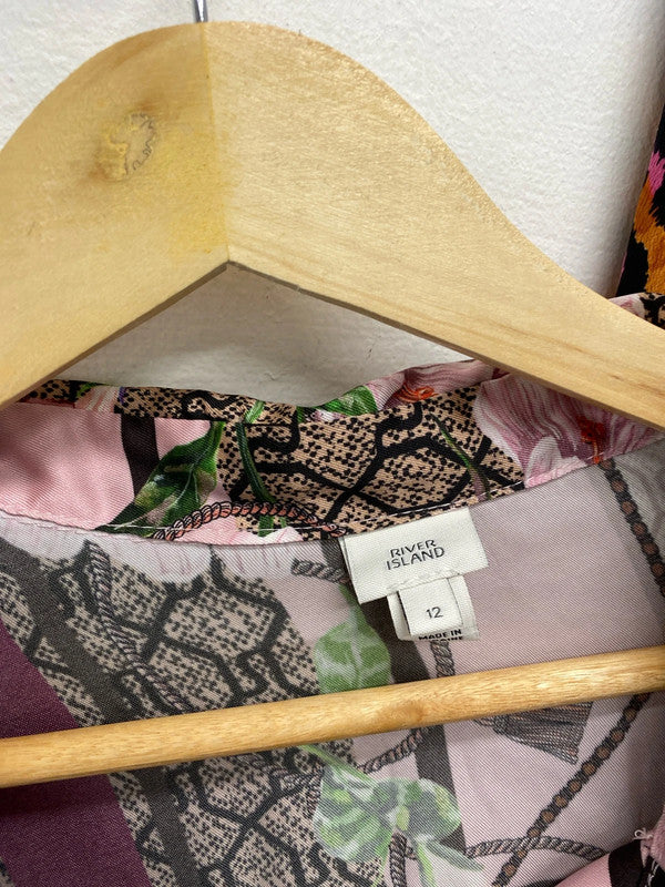 Gorgeous bundle pattern blouses leopard autumn simply be river island UK 12 #11 LF001