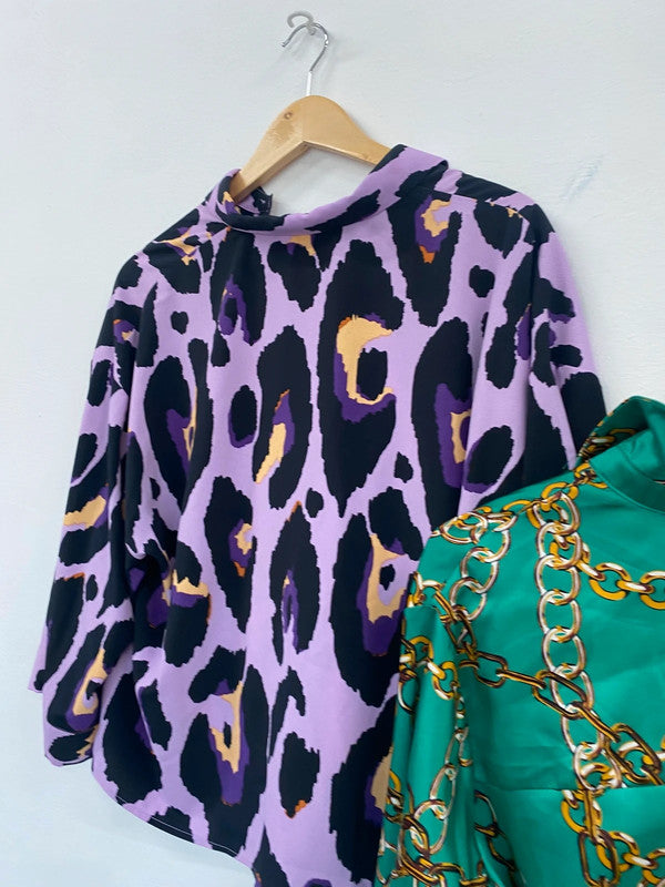 Fabulous trio of Fun & Chic patterned blouses Asos & F&F Uk14 #13 LF001