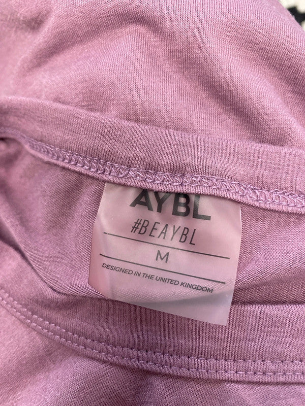 Fabulous aybl purple crop active sports top UK M LF001