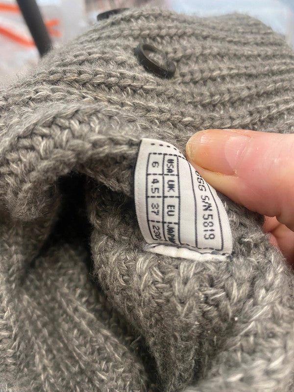 Fabulous UGG Candy Boots UK4.5 Grey knee high fold down TG465