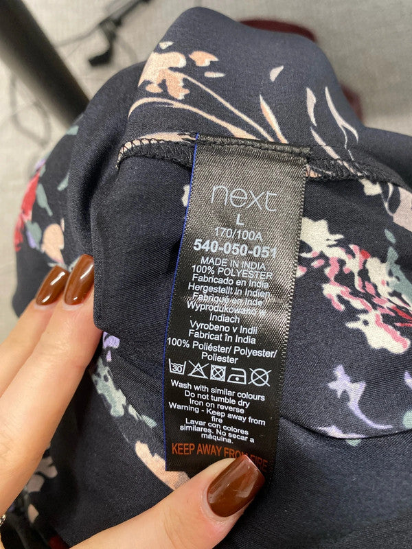 Gorgeous next black floral kimono cruise UK L CC001