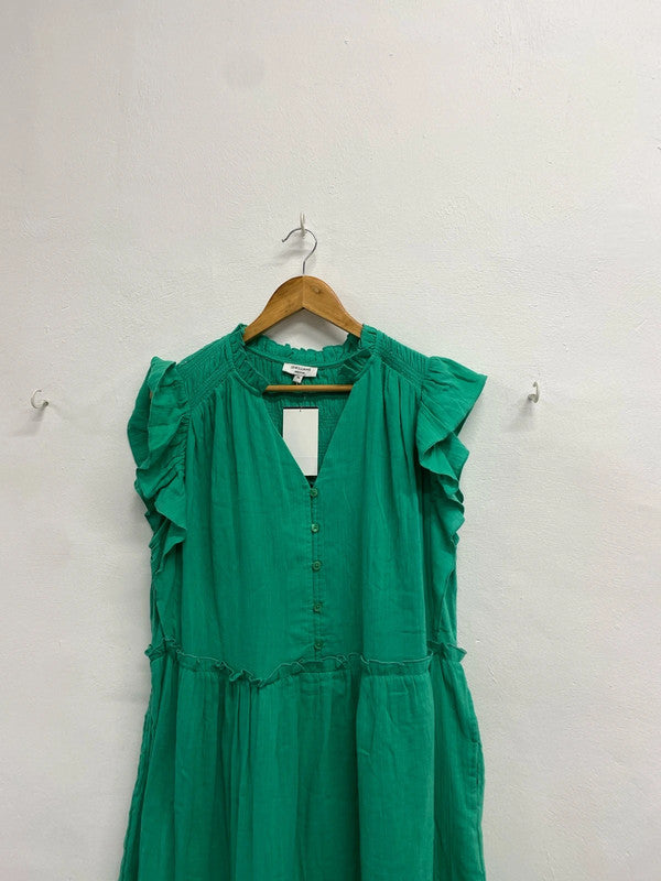 Gorgeous jd Williams green smock midi dress UK 20 CC001