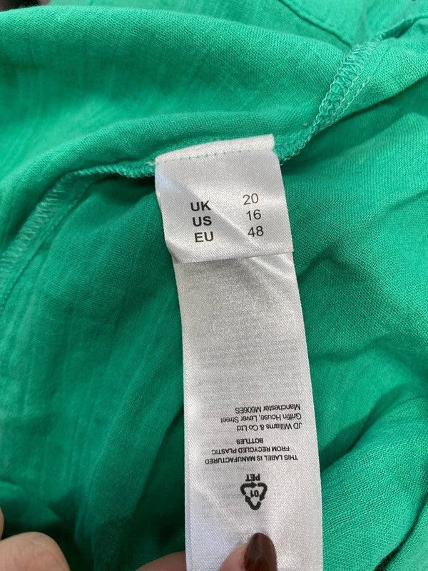 Gorgeous jd Williams green smock midi dress UK 20 CC001