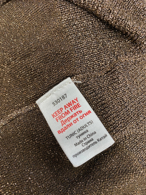 Fabulous monsoon metallic brown sparkle UK L SM467