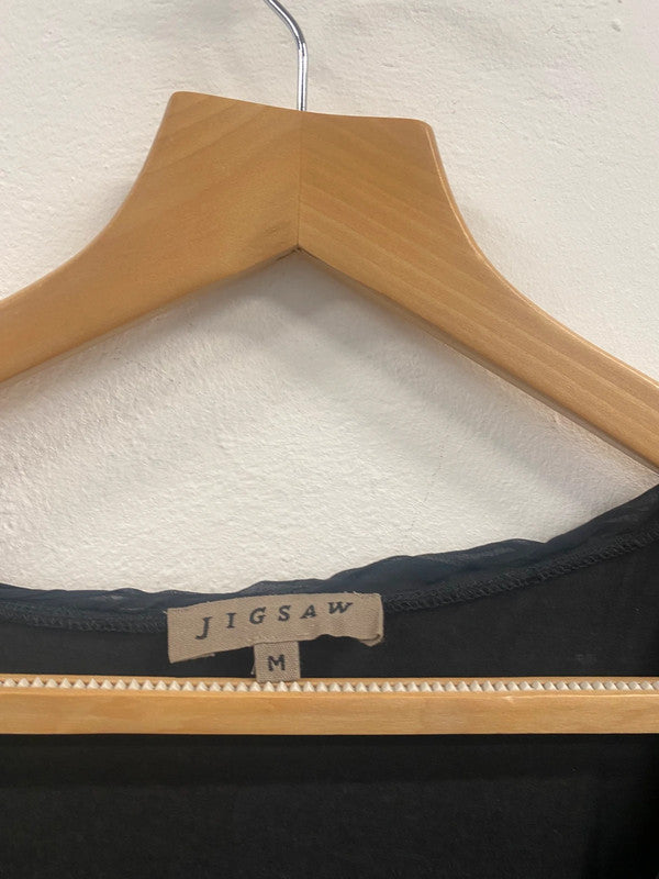 Fabulous Jigsaw Silk Tunic boho loose fit dress UkM SM467