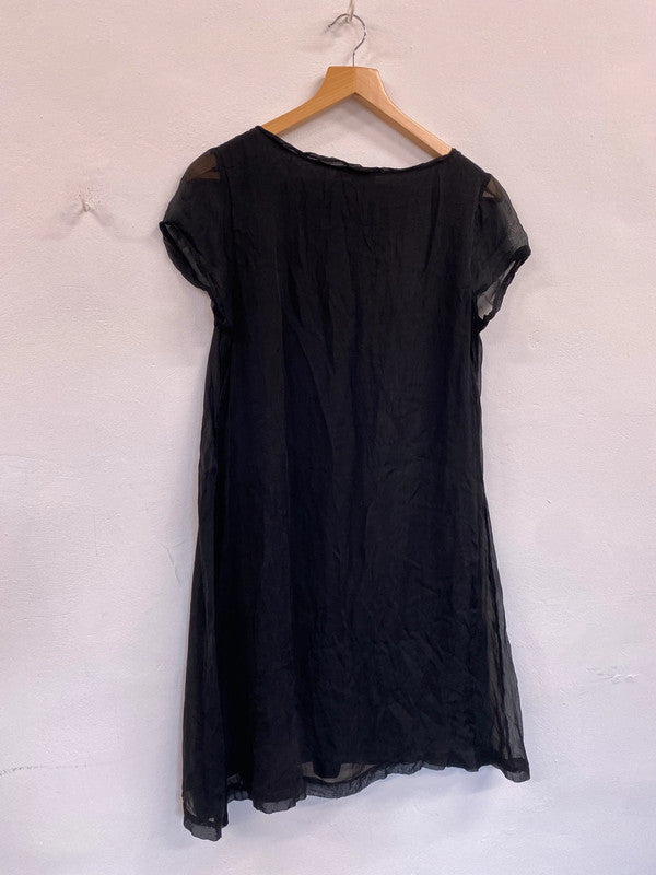 Fabulous Jigsaw Silk Tunic boho loose fit dress UkM SM467